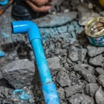 main water line leak