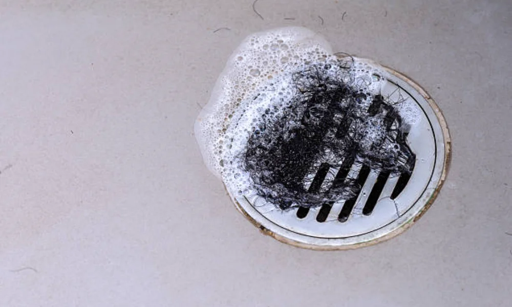how to dissolve hair in a shower drain