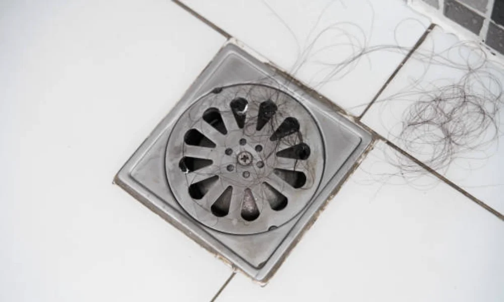dissolve hair in a shower drain