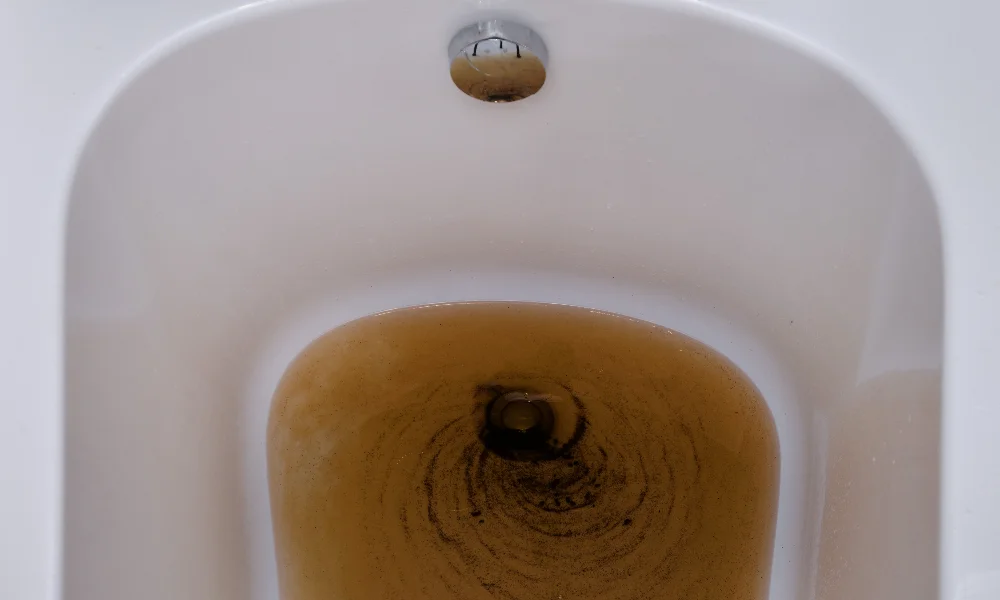 sewer backup in the bathtub